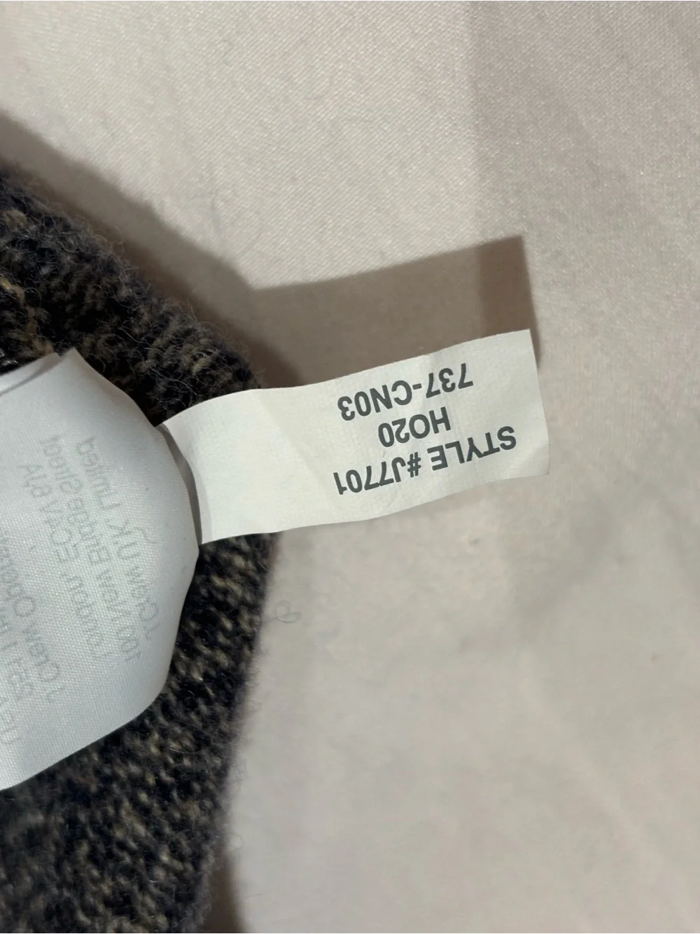 J. Crew Men’s Charcoal Heather Crewneck Sweater